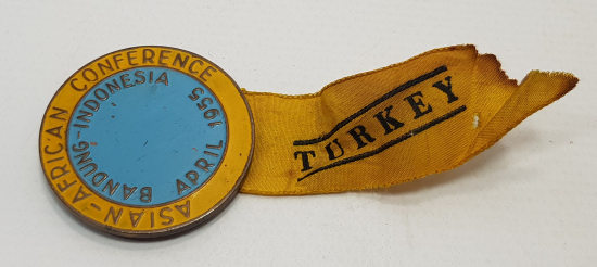 1955 ASYA - AFRİKA KONFERANSI ROZETİ - ÇOK NADİR 