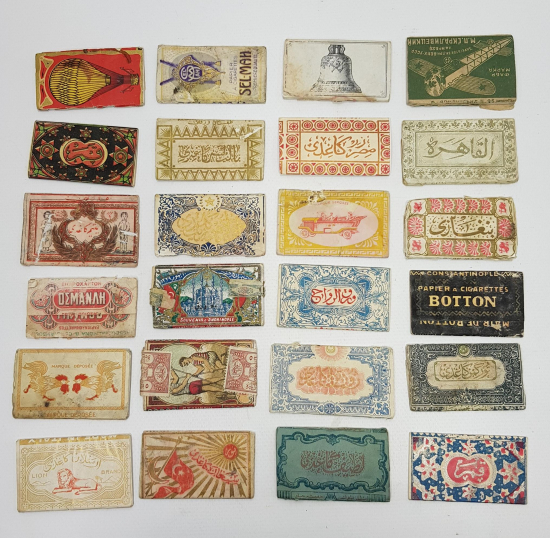 OSMANLI DÖNEMİ 24 ÇEŞİT SİGARA KAĞITLARI LOTU 