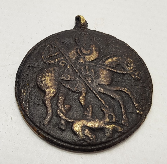 OSMANLI DÖNEMİ RUM İŞİ DİNİ KOLYE UCU 