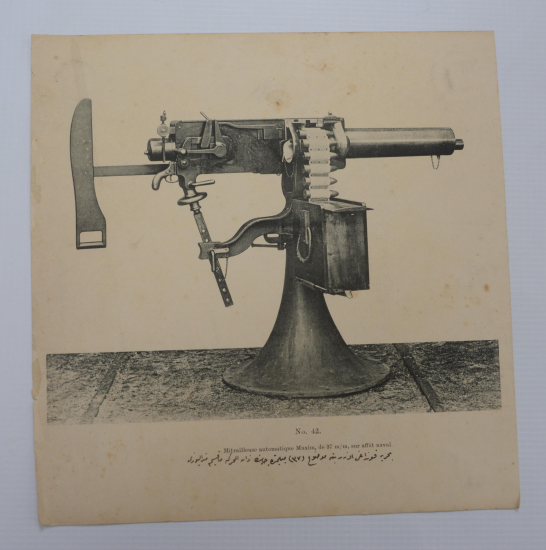 1. DÜNYA SAVAŞI OTOMATİK MİTRALYÖZ GRAVÜRÜ