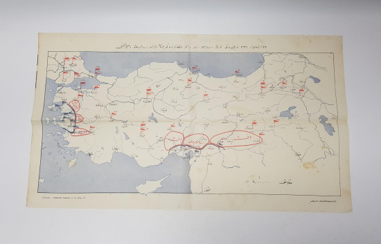 23 NİSAN 1920 TARİHLİ KURTULUŞ SAVAŞI HARİTASI 