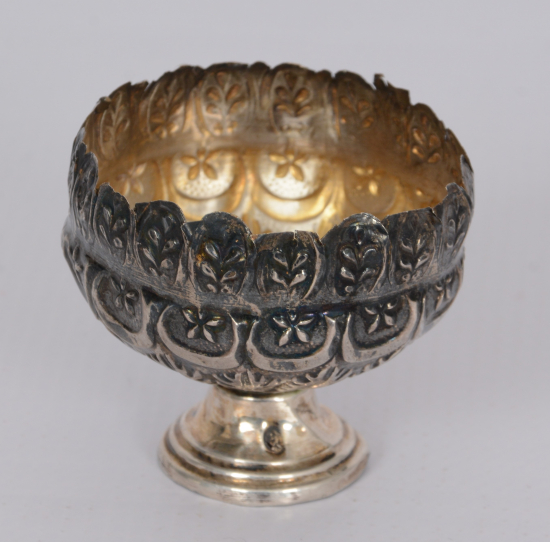 OSMANLI DÖNEMİ AY YILDIZLI GÜMÜŞ FİNCAN ZARFI