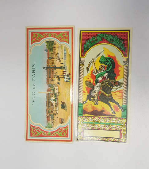 OSMANLI DÖNEMİ İKİ ADET FES ETİKETİ 