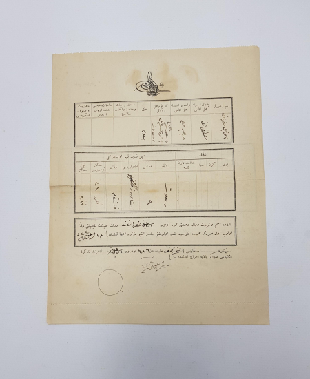 OSMANLICA MEKTEBİ SULTANİ DİPLOMA