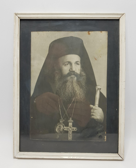 E. SARTI SMYRNE FOTOĞRAFÇI KAŞELİ OSMANLI DÖNEMİ RUM PAPAZ FOTOĞRAFI 