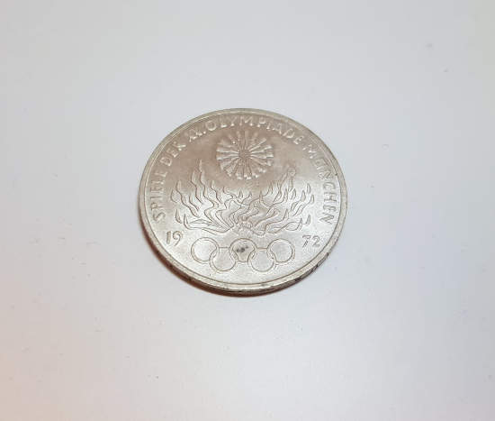 1972 BERLİN OLİMPİYATLARI HATIRA GÜMÜŞ PARA 10 MARK 