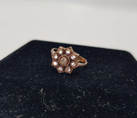 YILDIZ FORMLU ELMAS YÜZÜK 