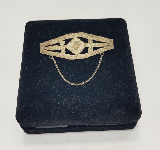 KALEM İŞÇİLİKLİ GÜMÜŞ BROŞ 