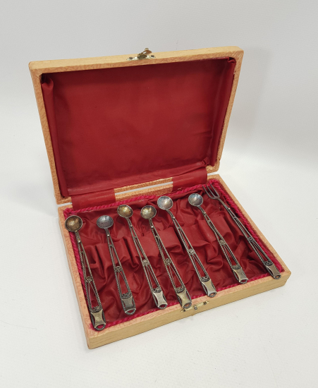 KUTUSUNDA GÜMÜŞ ÇAY KAŞIĞI SETİ 