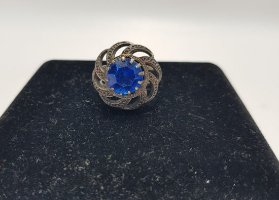 MAVİ TAŞLI GÜMÜŞ YÜZÜK 