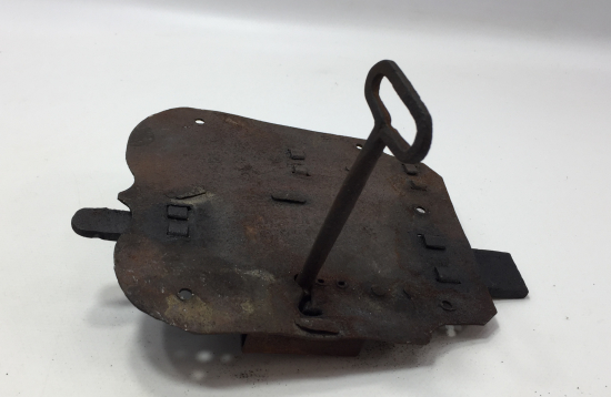 ORJİNAL ANAHTARI İLE OSMANLICA YAZILI KAPI KİLİDİ