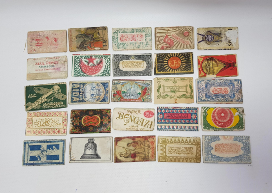 OSMANLI DÖNEMİ 25 ADET SİGARA KAĞIDI 