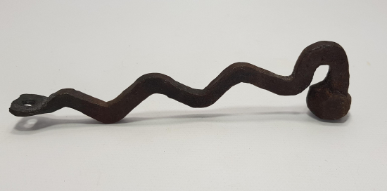 OSMANLI DÖNEMİ RUM İŞİ YILAN FORMLU KAPI TOKMAĞI 