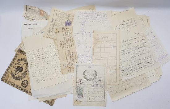 KÜTAHYA BÖLGESİNDEN OSMANLICA EFEMERA LOTU 