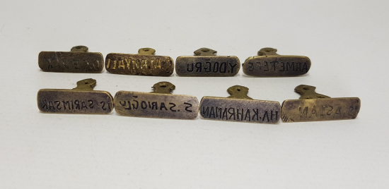 8 ADET ŞAHIS MÜHÜRÜ 