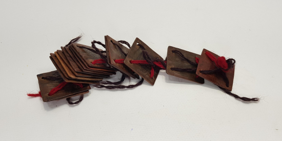 OSMANLI DÖNEMİ YÜN KUŞAK ÖRGÜSÜ İÇİN KULLANILAN 16 ADET AHŞAP APARAT