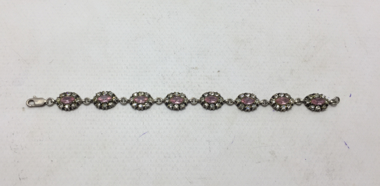 MARGAZİT TAŞLI GÜMÜŞ BİLEKLİK