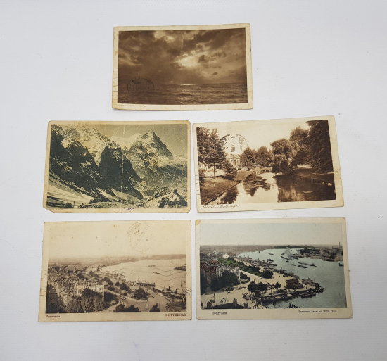 1920'LERDEN OSMANLICA YAZILI 5 ADET KARTPOSTAL 