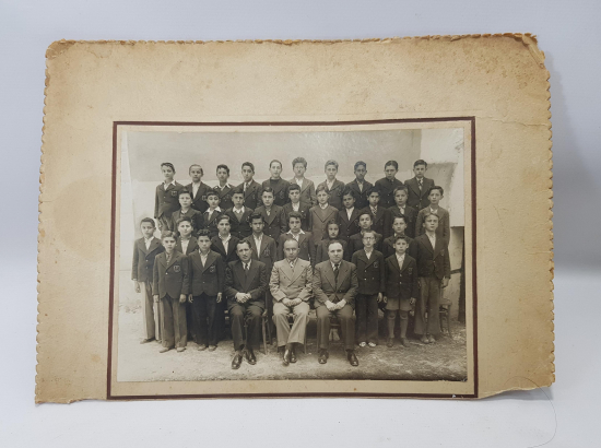 1930'LAR GALATASARAY LİSESİ PASPARTULU BÜYÜK BOY FOTOĞRAF 