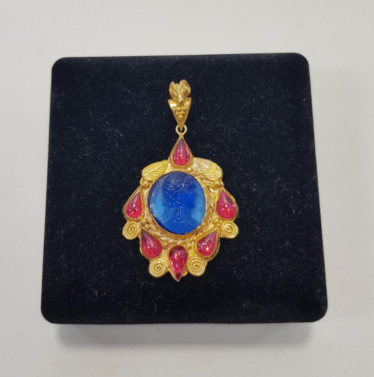 ANTİK GÖRÜNÜMLÜ GÜMÜŞ KOLYE UCU 