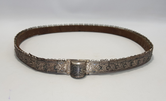 OSMANLI DÖNEMİ KAFKAS İŞİ SAVATLI GÜMÜŞ KEMER 