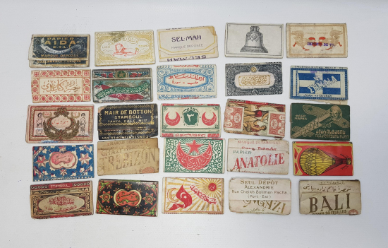 OSMANLI DÖNEMİ 25 ADET SİGARA KAĞIDI 