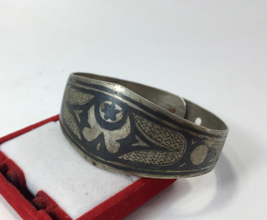 OSMANLI DÖNEMİ AY YILDIZLI VE SAVATLI VAN İŞİ BİLEZİK