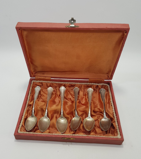 KUTUSUNDA GÜMÜŞ TATLI KAŞIĞI SETİ 