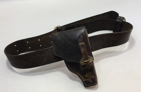 1. DÜNYA SAVAŞI TABANCA KILIFIYLA NADİR SUBAY KEMERİ