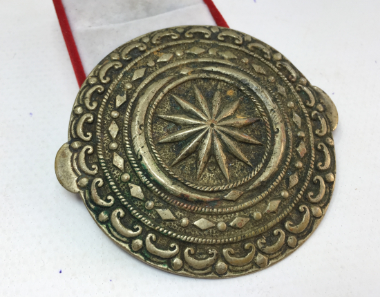 OSMANLI DÖNEMİ TESLİM TAŞLI BEKTAŞİ DERVİŞ İŞİ KUŞAK ÜZERİNE TAKILAN PARÇA