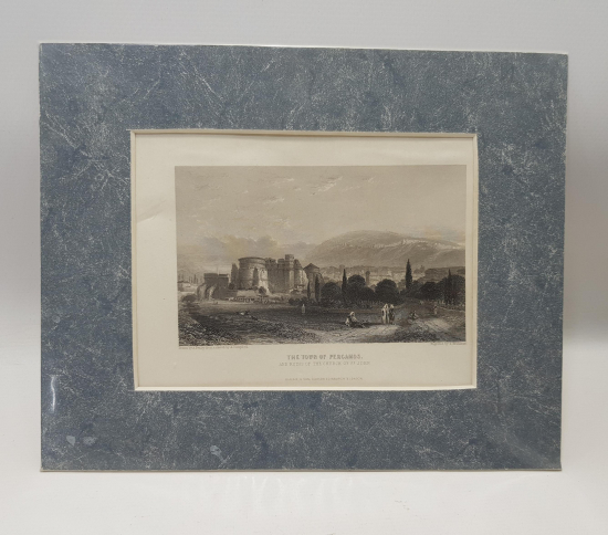 THE TOWN OF PERGAMOS GRAVÜR