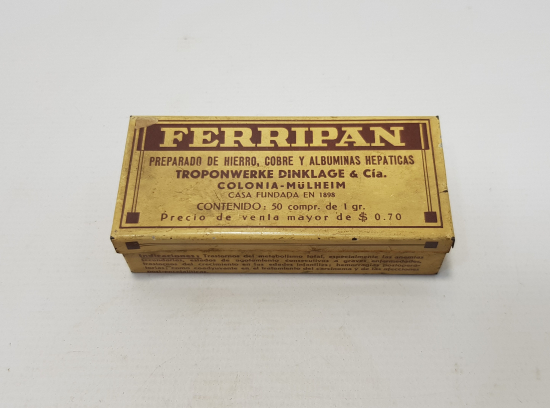 1898 TARİHLİ FERRIPAN İLAÇ KUTUSU 