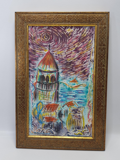 NİHAL GÜRES İMZALI SULU BOYA TABLO 