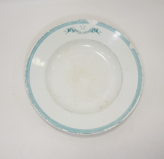 OSMANLI DÖNEMİ RUMCA YAZILI KPM MARKA PORSELEN TABAK 