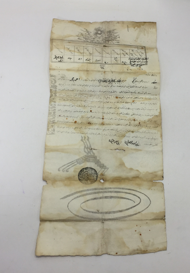 ENVER PAŞA PENÇE MÜHÜRLÜ ASKERİ TERHİS BELGESİ