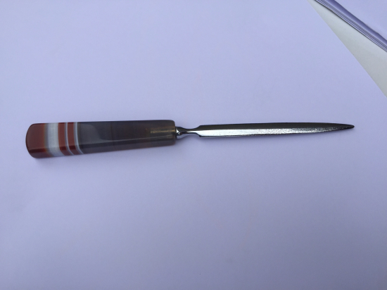 ŞAPI SÜLEYMANİYE AKİĞİNDEN MAMUL ANTİKA ZARF AÇACAĞI 