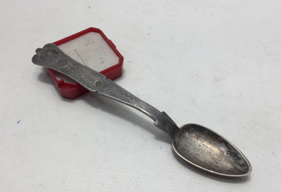 SULTAN VAHDEDDİN TUĞRALI ÇOK NADİR GÜMÜŞ KAŞIK