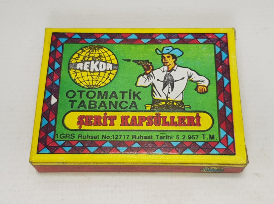 ANTİKA OYUNCAK: REKOR OTOMATİK TABANCA ŞERİT KAPSÜLLERİ 