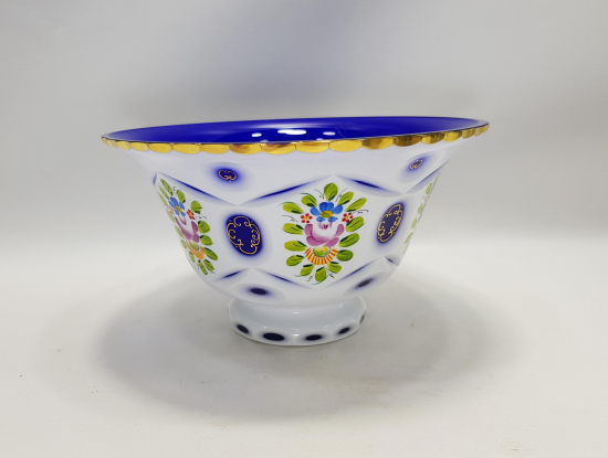 ÇEKOSLAVAK BOHEM KRİSTAL SALATA KASESİ 