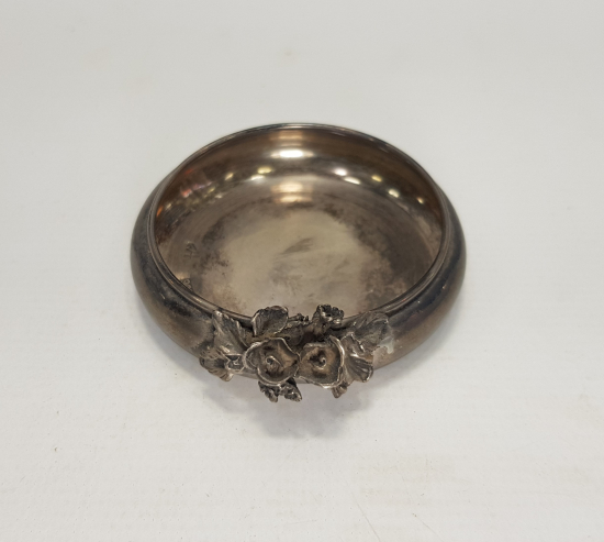 GÜL APLİKELİ GÜMÜŞ İKRAMLIK 