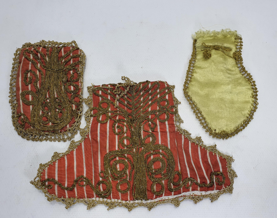 OSMANLI DÖNEMİ SIRMA İŞÇİLİKLİ 3 ADET KESE