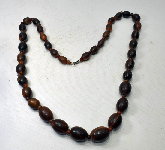 OSMANLI DÖNEMİ BOYNUZDAN MAMUL BÜYÜK BOY GERDANLIK - GERGEDAN BOYNUZU OLABİLİR