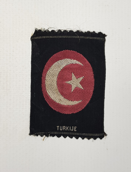 OSMANLI DÖNEMİ TURKIJE YAZILI İPEK BAYRAK 