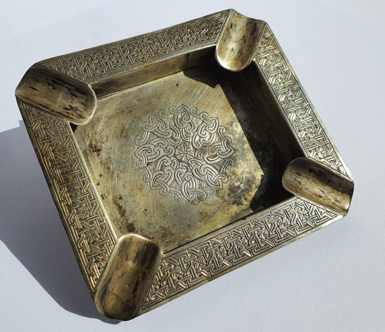 OSMANLI OSMANLICA VE ERMENİCE VAN DAMGALI GÜMÜŞ KÜLLÜK