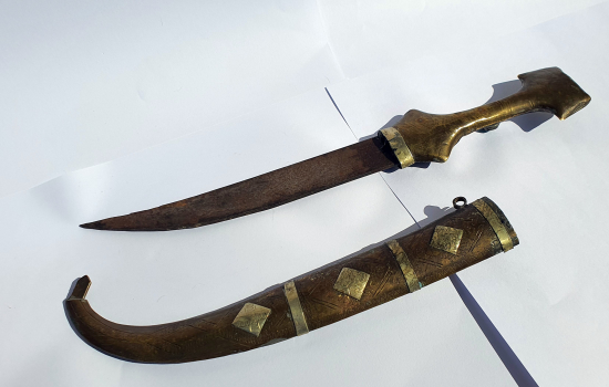 SAP KISMINDA HAÇ BULUNAN RUM İŞİ KAMA - HANÇER