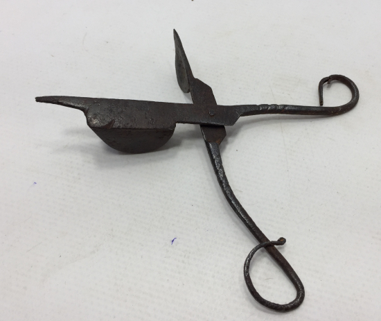 OSMANLI DÖNEMİ EL DÖVME DEMİRDEN MAMUL MUM MAKASI