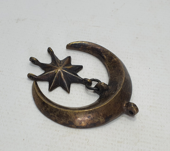 OSMANLI DÖNEMİ AY YILDIZ FORMUNDA BÜYÜK BOY AT SÜSÜ