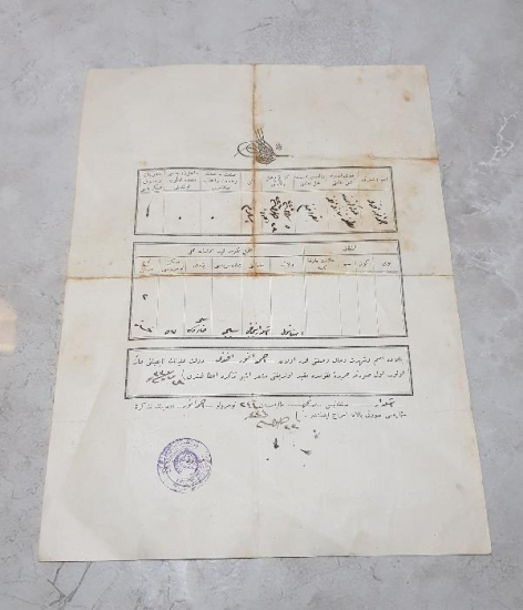 OSMANLI MEKTEBİ SULTANİ DİPLOMA 