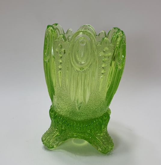 1900 BAŞLARI RENKLİ CAM KAŞIKLIK