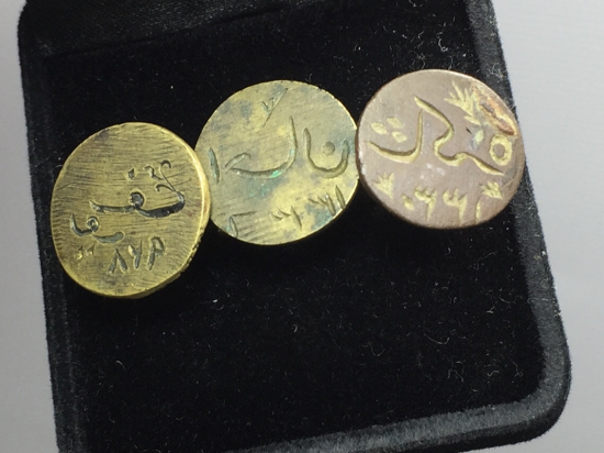 OSMANLI DÖNEMİ EL KAZIMA 3 ADET ŞAHIS MÜHRÜ